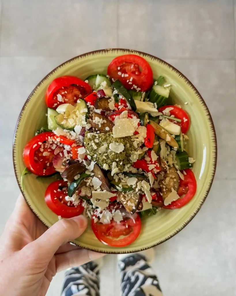 gegrilde groente salade